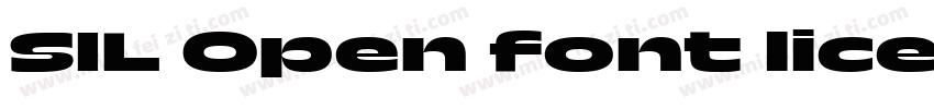 SIL Open font license字体转换